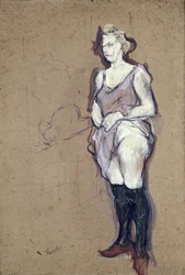 La visite médicale : prostituée blonde, 1894